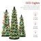 Best Choice Products Set of 3 XL Pre-Lit Hand-Painted Ceramic Tabletop Christmas Trees